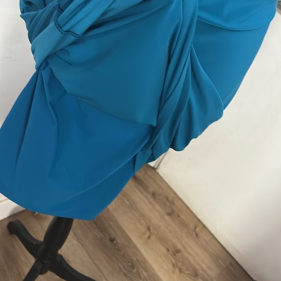 White House Black Market Teal Midi Dress - Picture 7 of 10